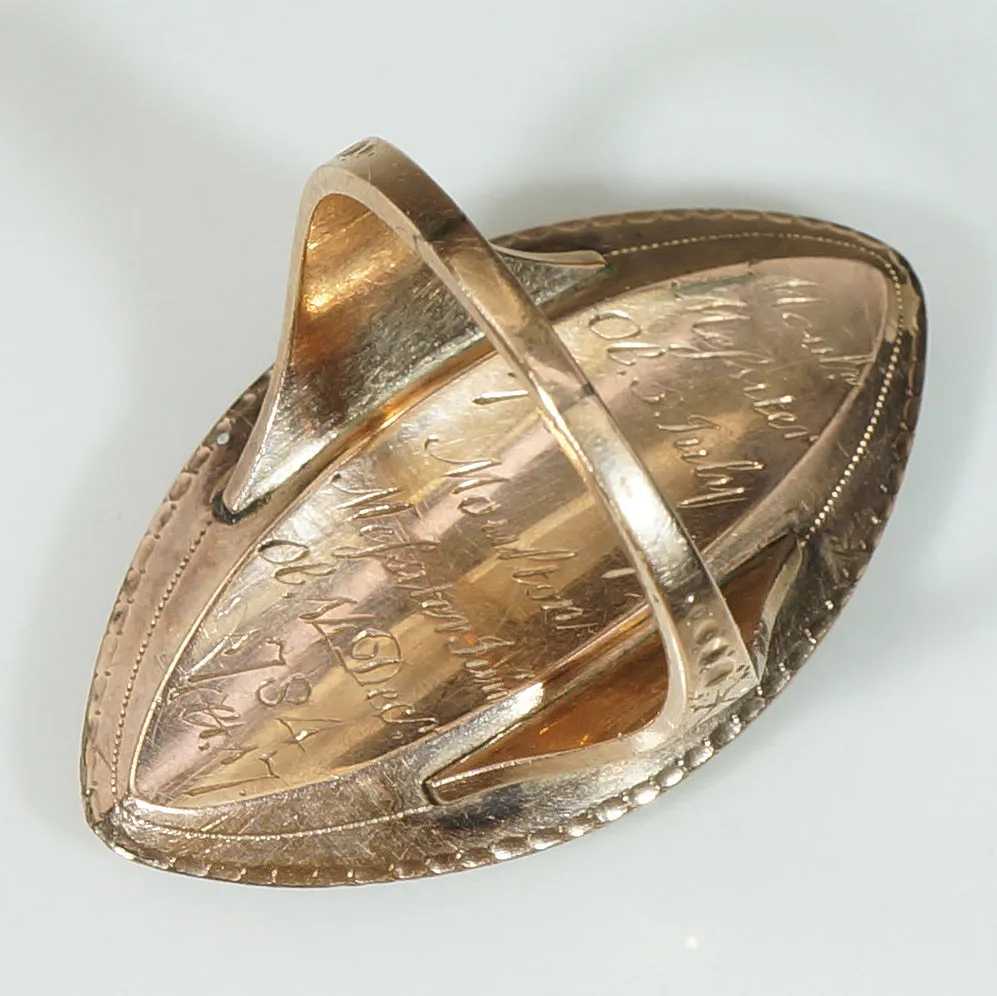 18th Century Mourning Ring Dated 1784-86