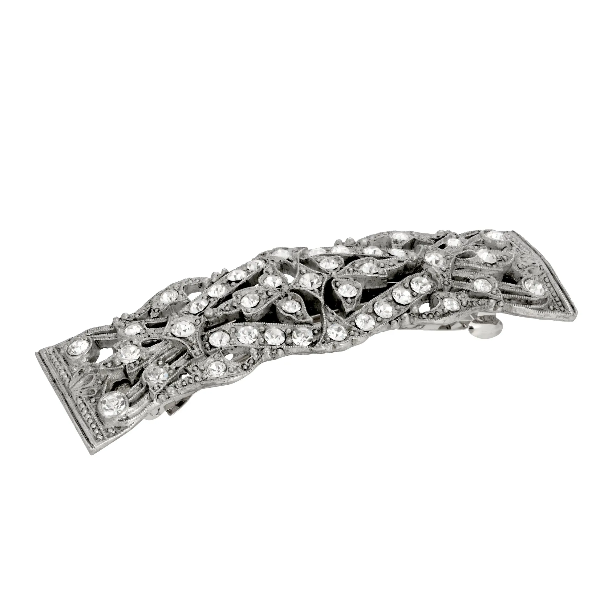 Opulent Crystal-Clear Multi-Bar Bridal Barrette - 1928 Essentials Collection