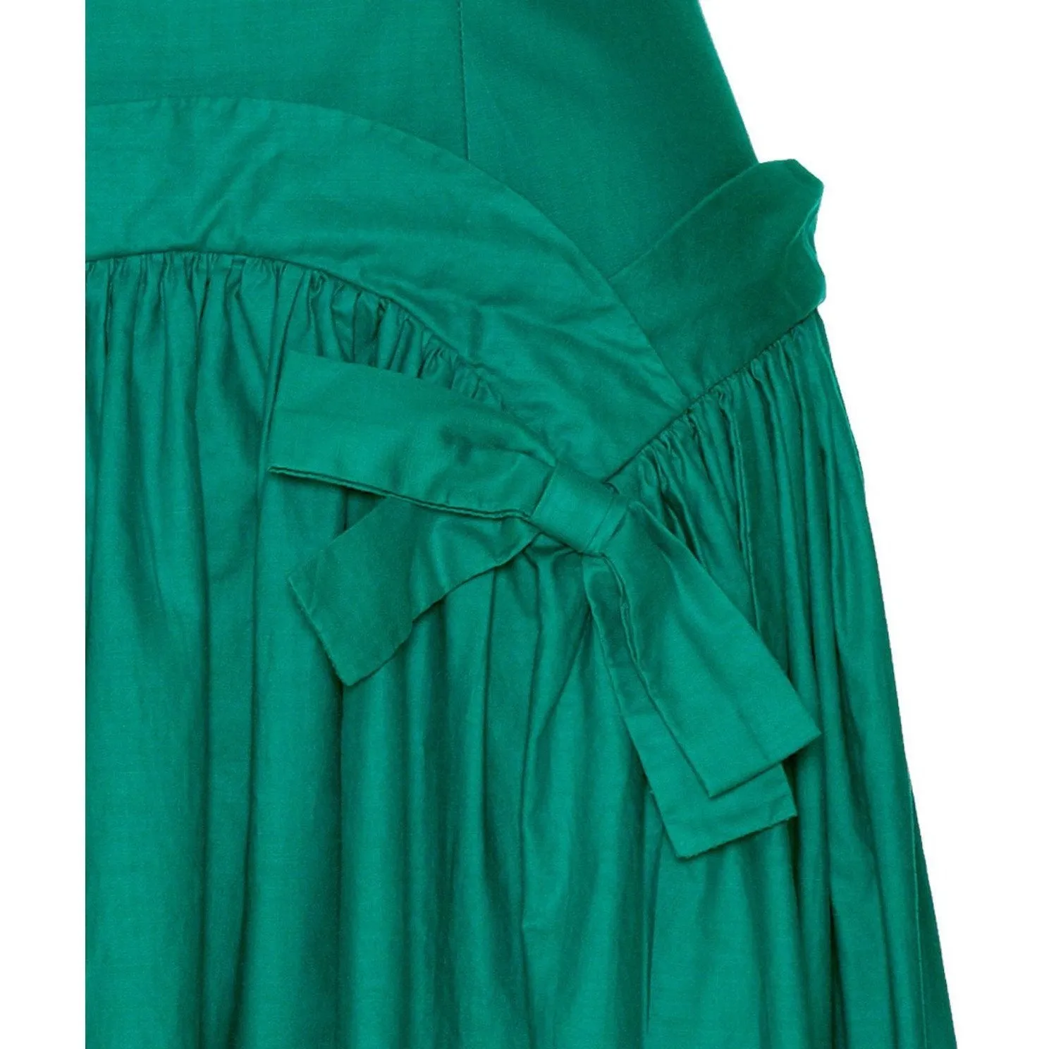 1950’s Green Cotton Drop Waist Dress