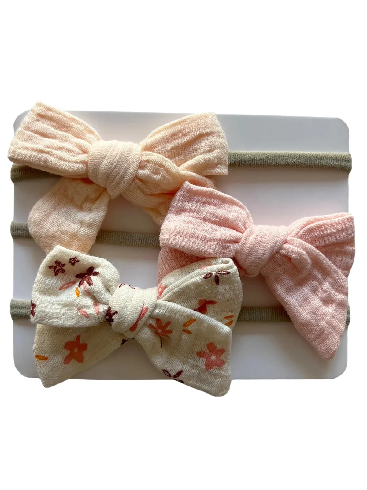 3-Pack Nylon Bows, Clara