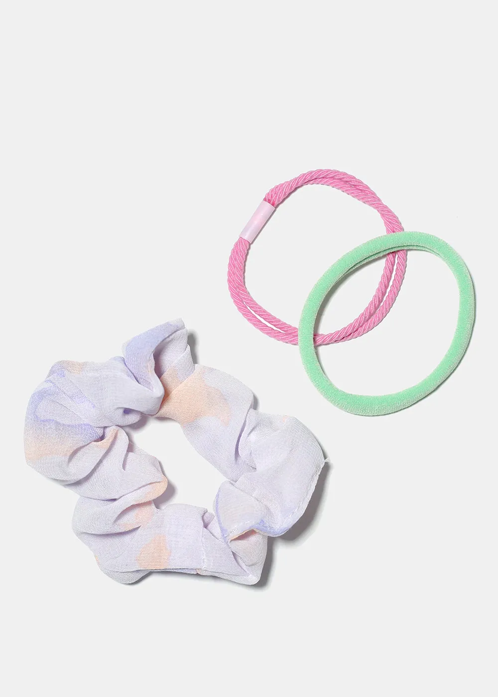 3 Piece Hair Scrunchie Set