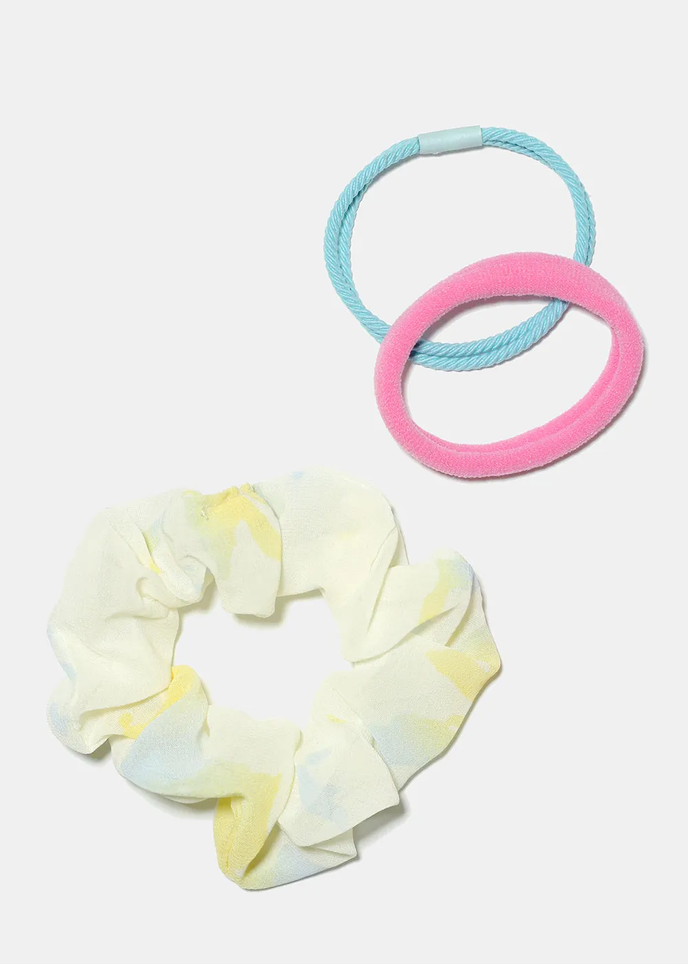 3 Piece Hair Scrunchie Set