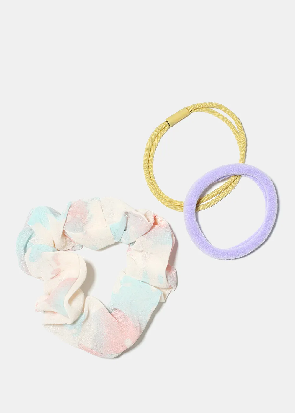 3 Piece Hair Scrunchie Set