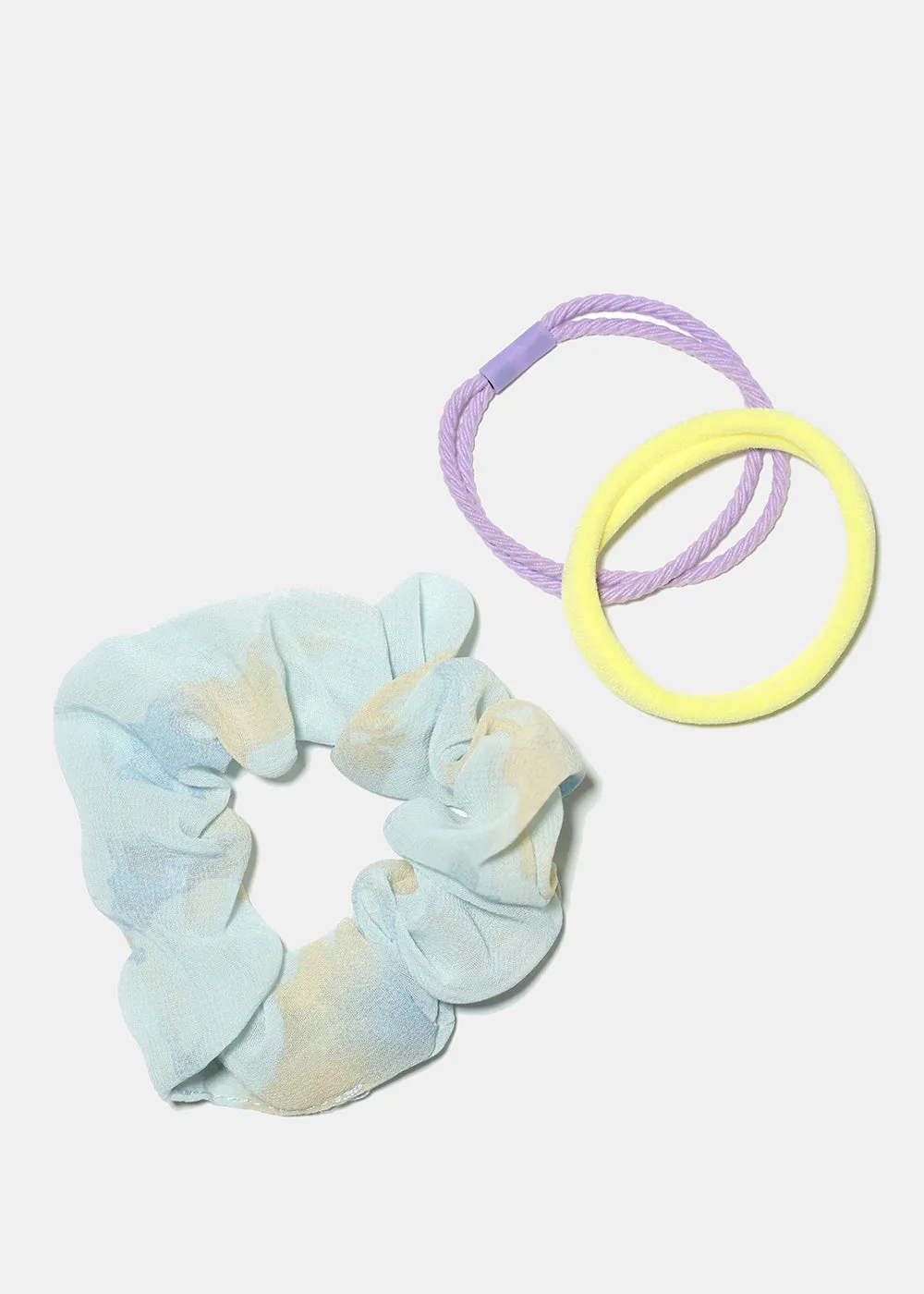 3 Piece Hair Scrunchie Set