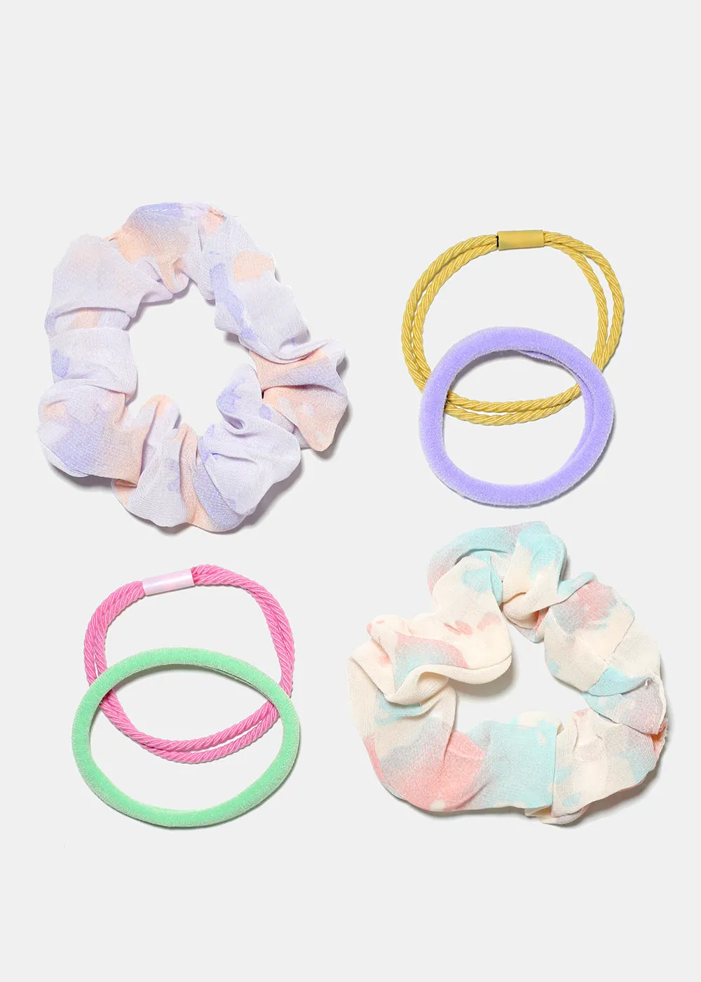 3 Piece Hair Scrunchie Set