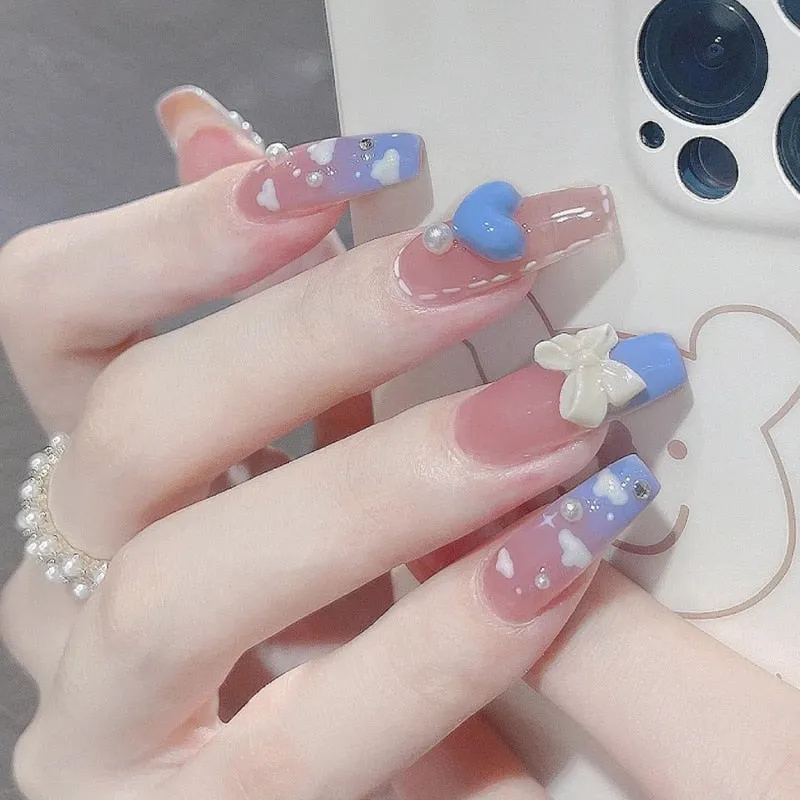 3D Pretty Princess Press On Nails