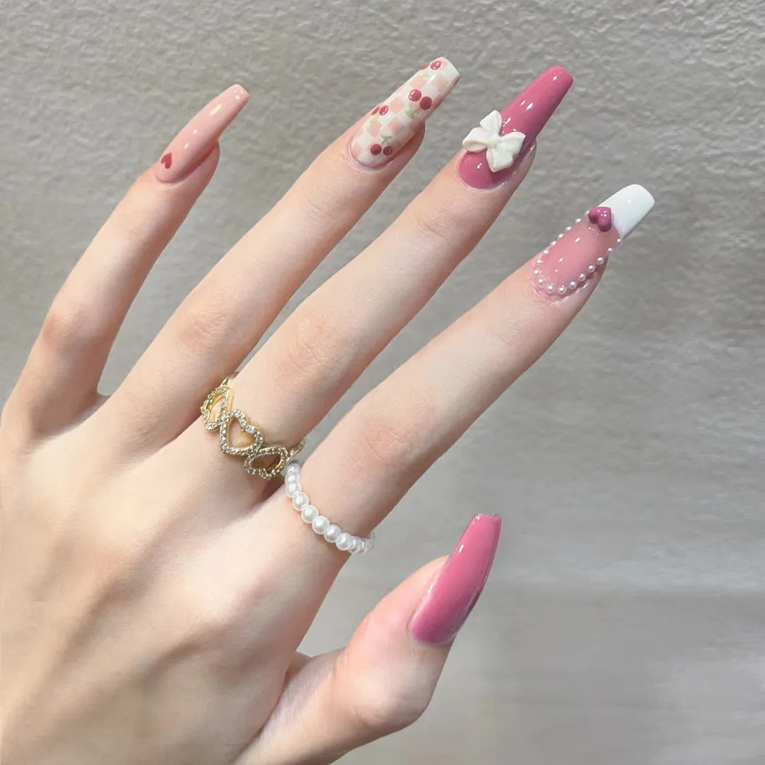 3D Pretty Princess Press On Nails