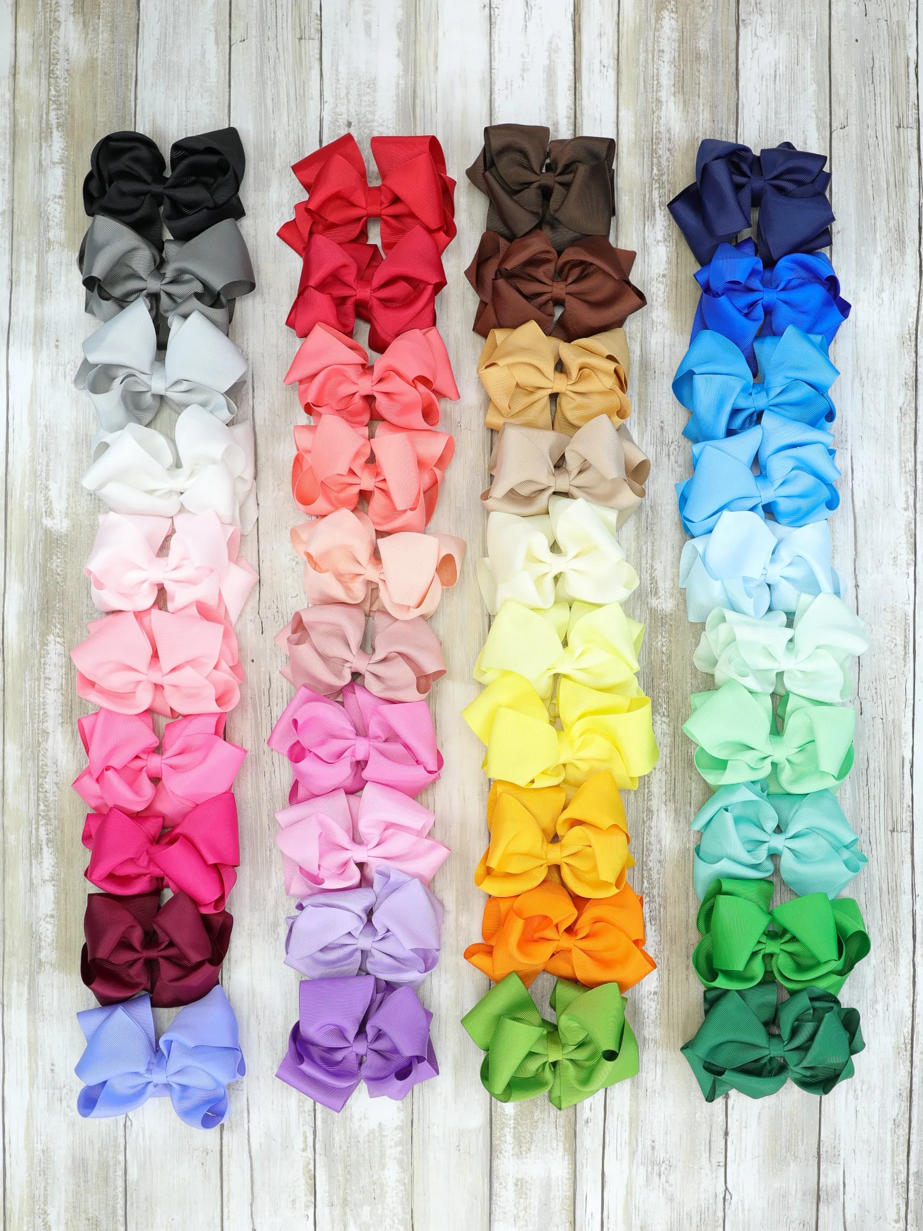 5 Inch - Double Layer Bows 40 Piece Bundle