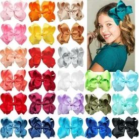 6" Grosgrain Hair Bows