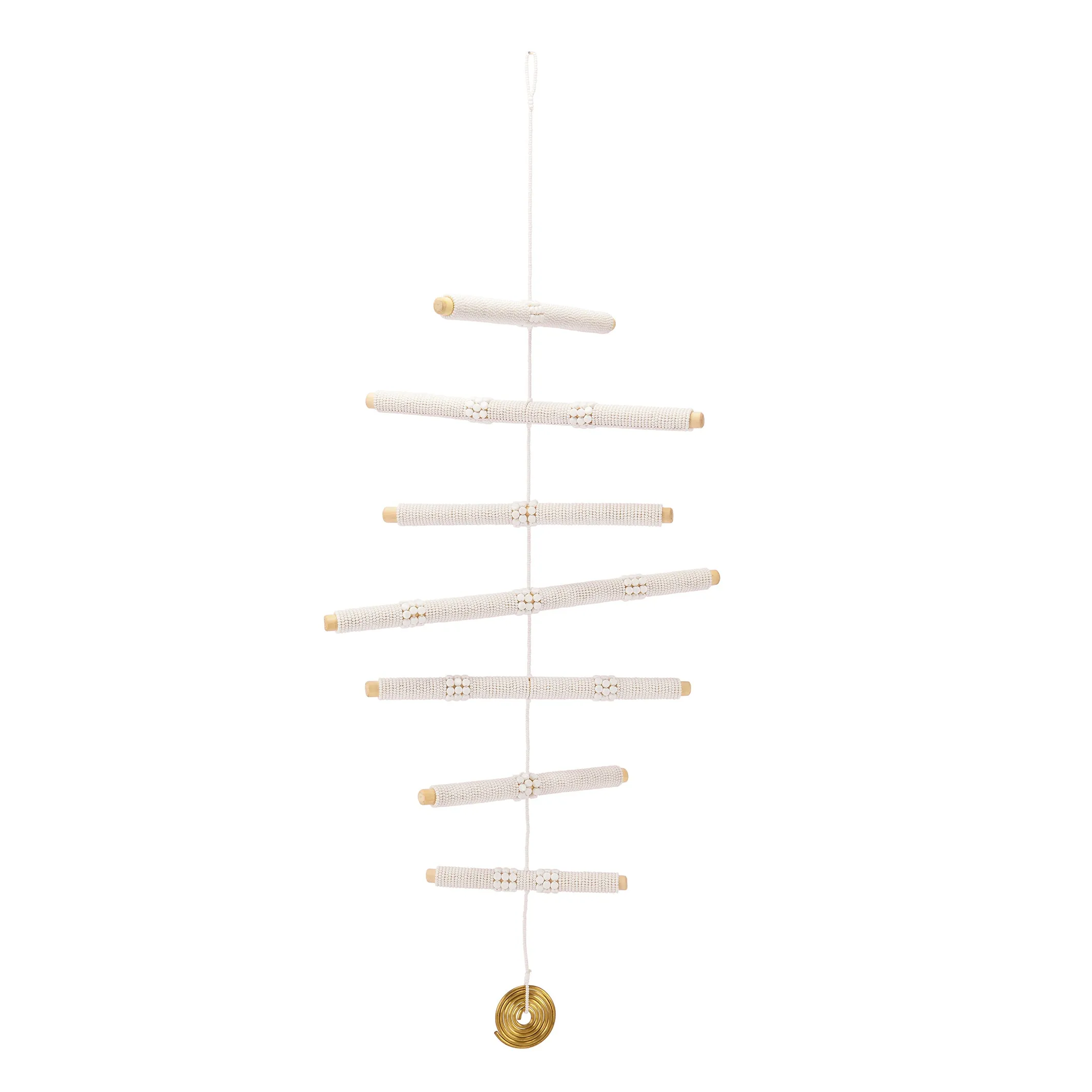 7 Stick Hanging Mobile - WHITE