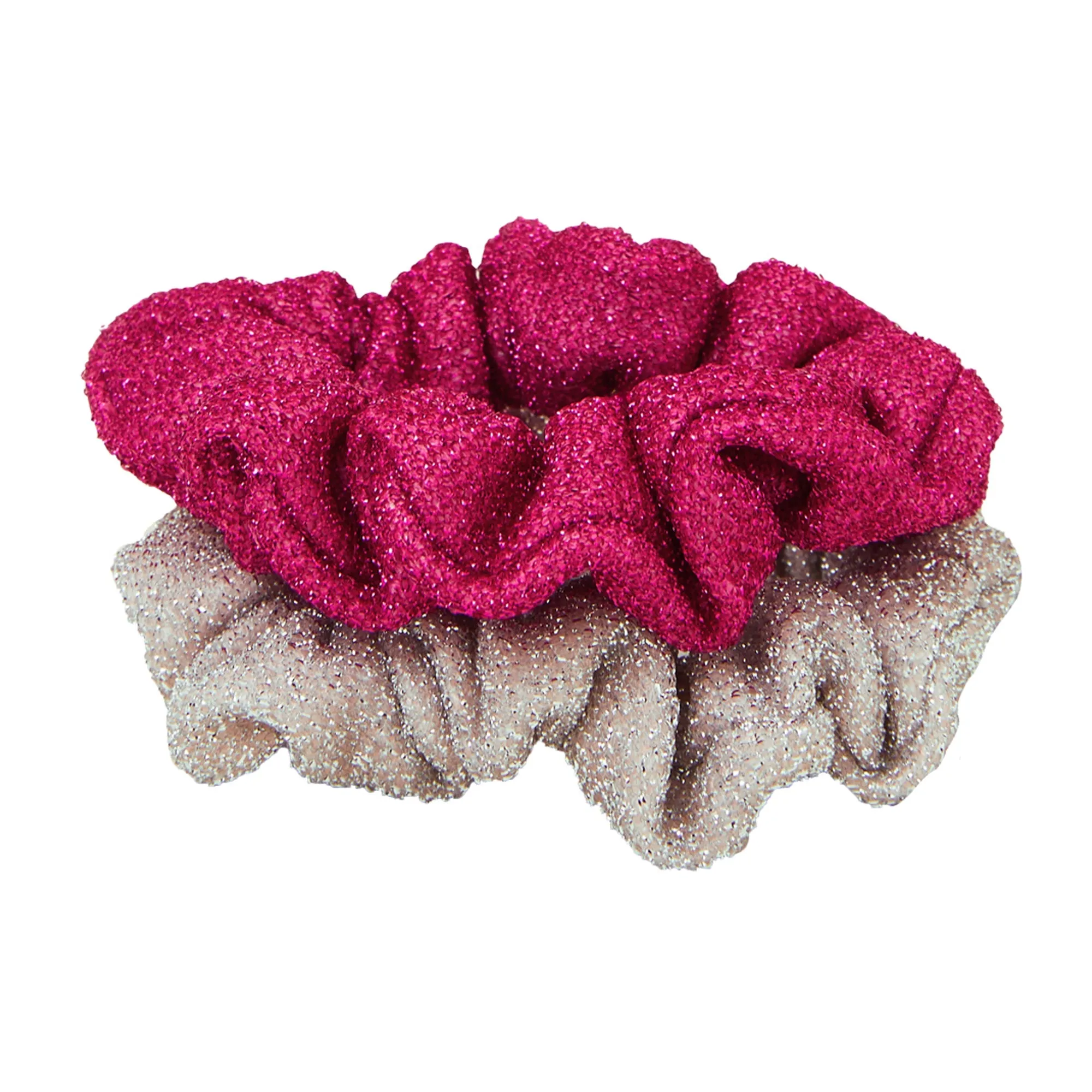 Accessorize London Girl Shimmer Scrunchies Set of 2