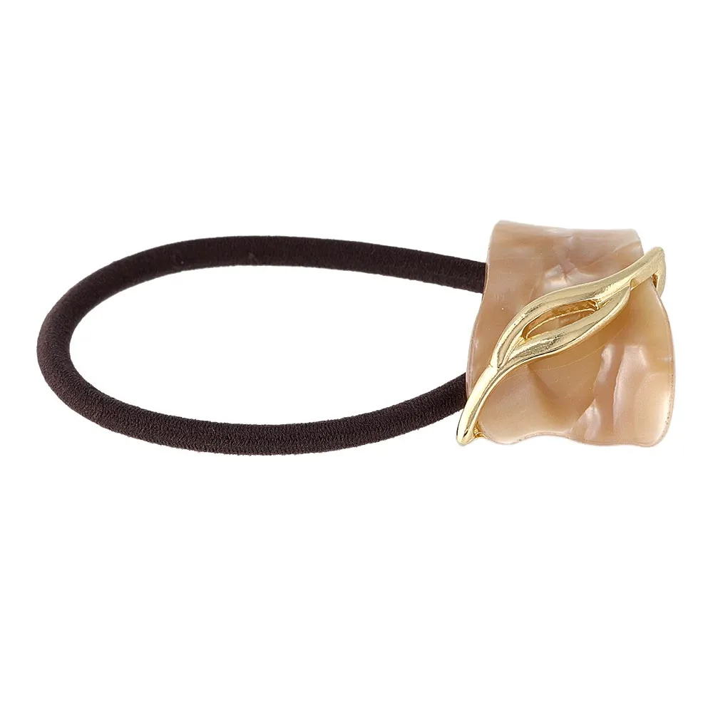 Acetate Marble Ponytail Holder