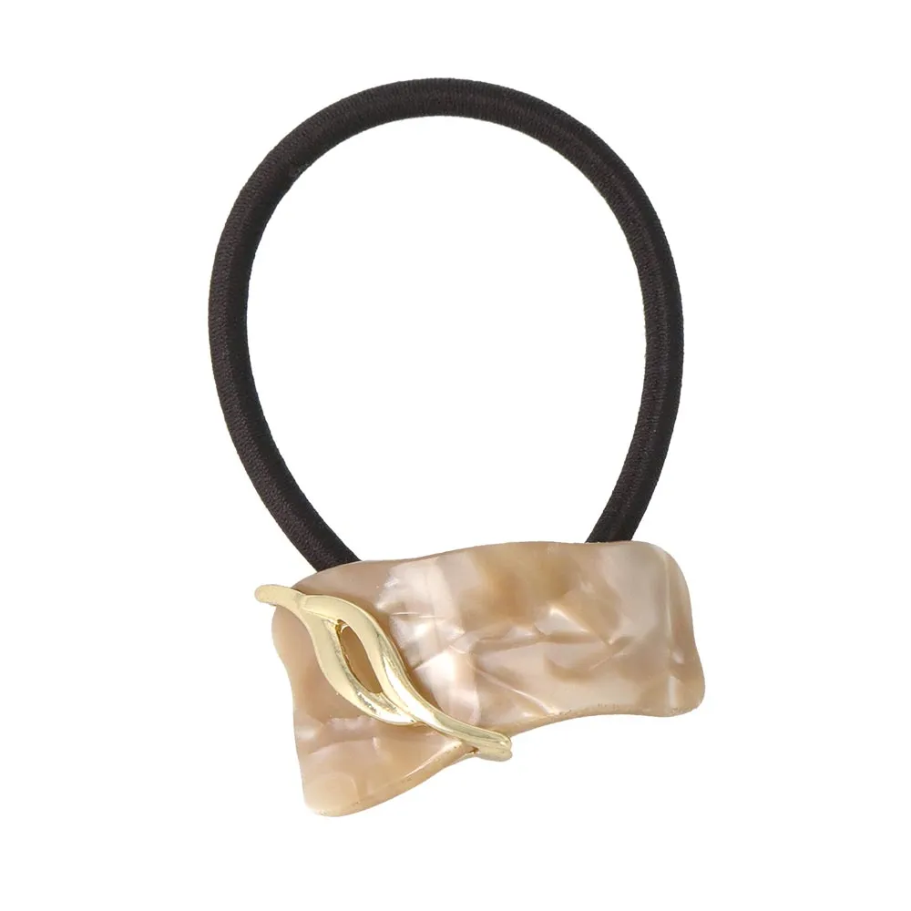 Acetate Marble Ponytail Holder