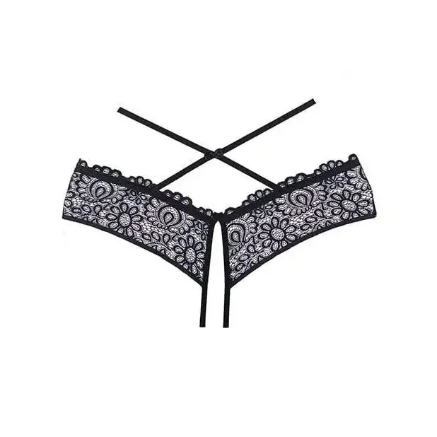 Adore 'Crayzee' Open Panty with Criss Cross Waist Straps & Lace