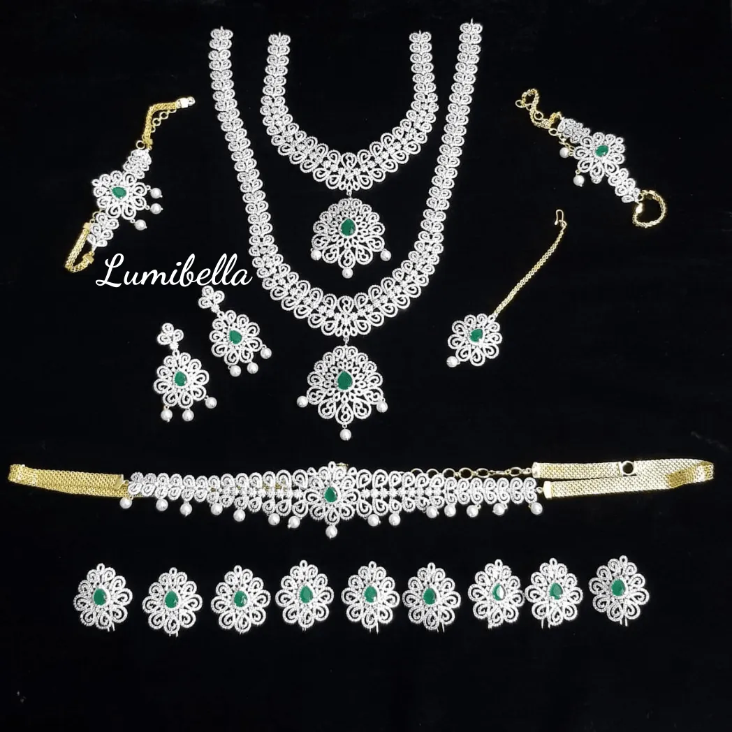 American Diamond Bridal Set