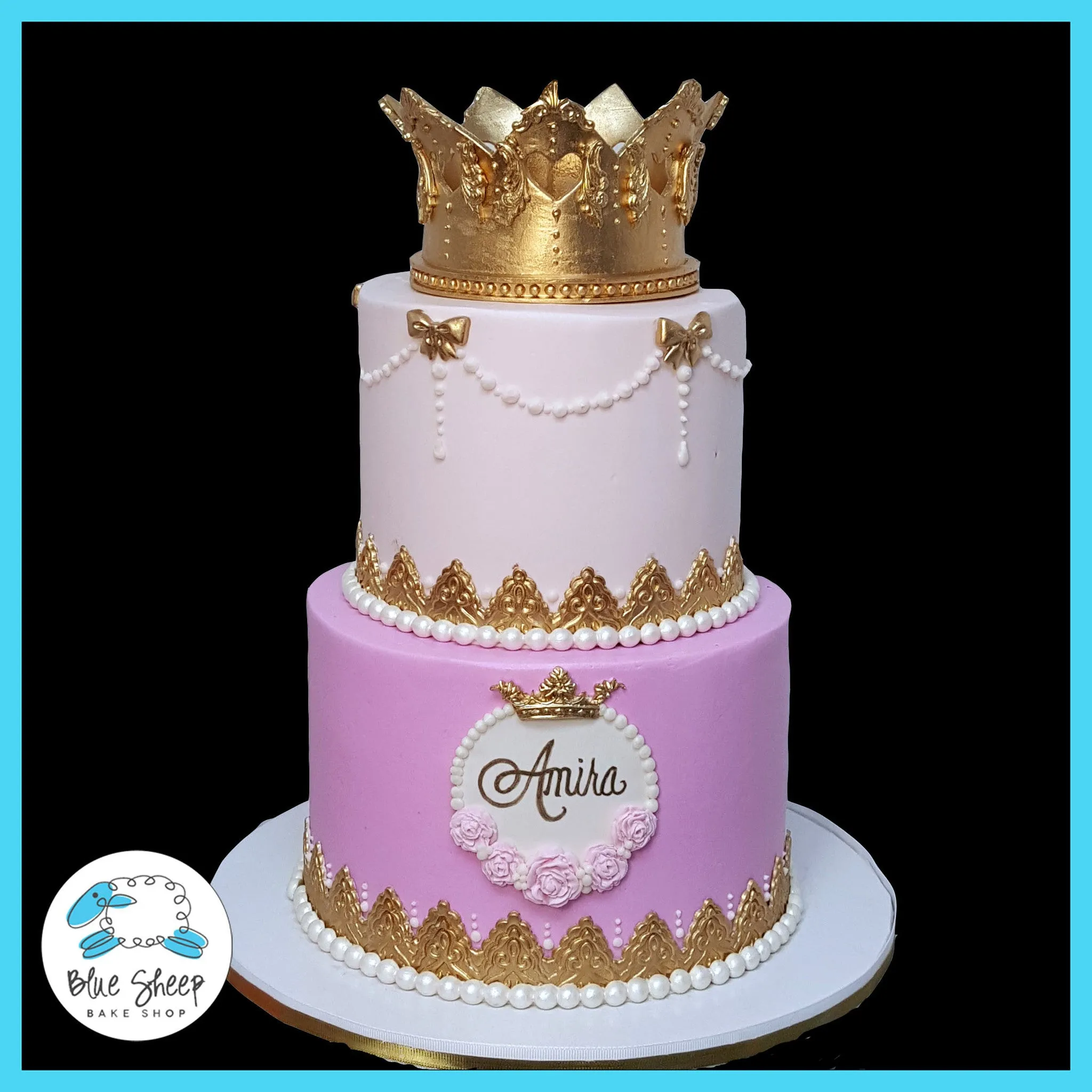 Amira's Princess 1st Birthday Cake