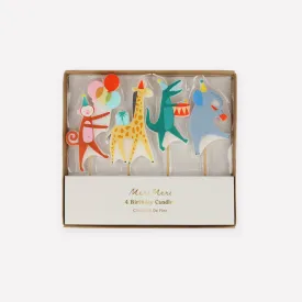 Animal Parade Candles (x 4)