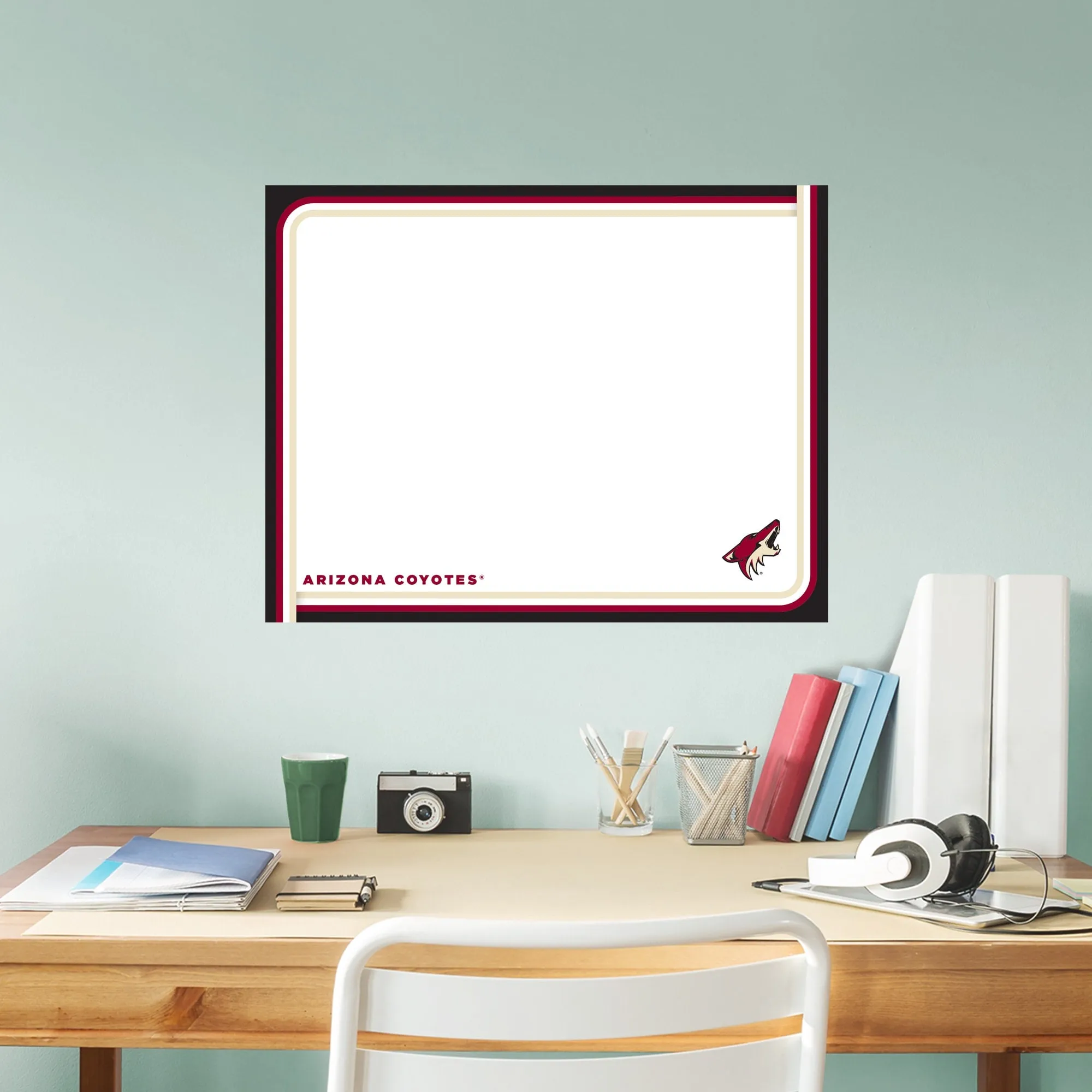 Arizona Coyotes: Dry Erase Whiteboard - X-Large Officially Licensed NHL Removable Wall Decal