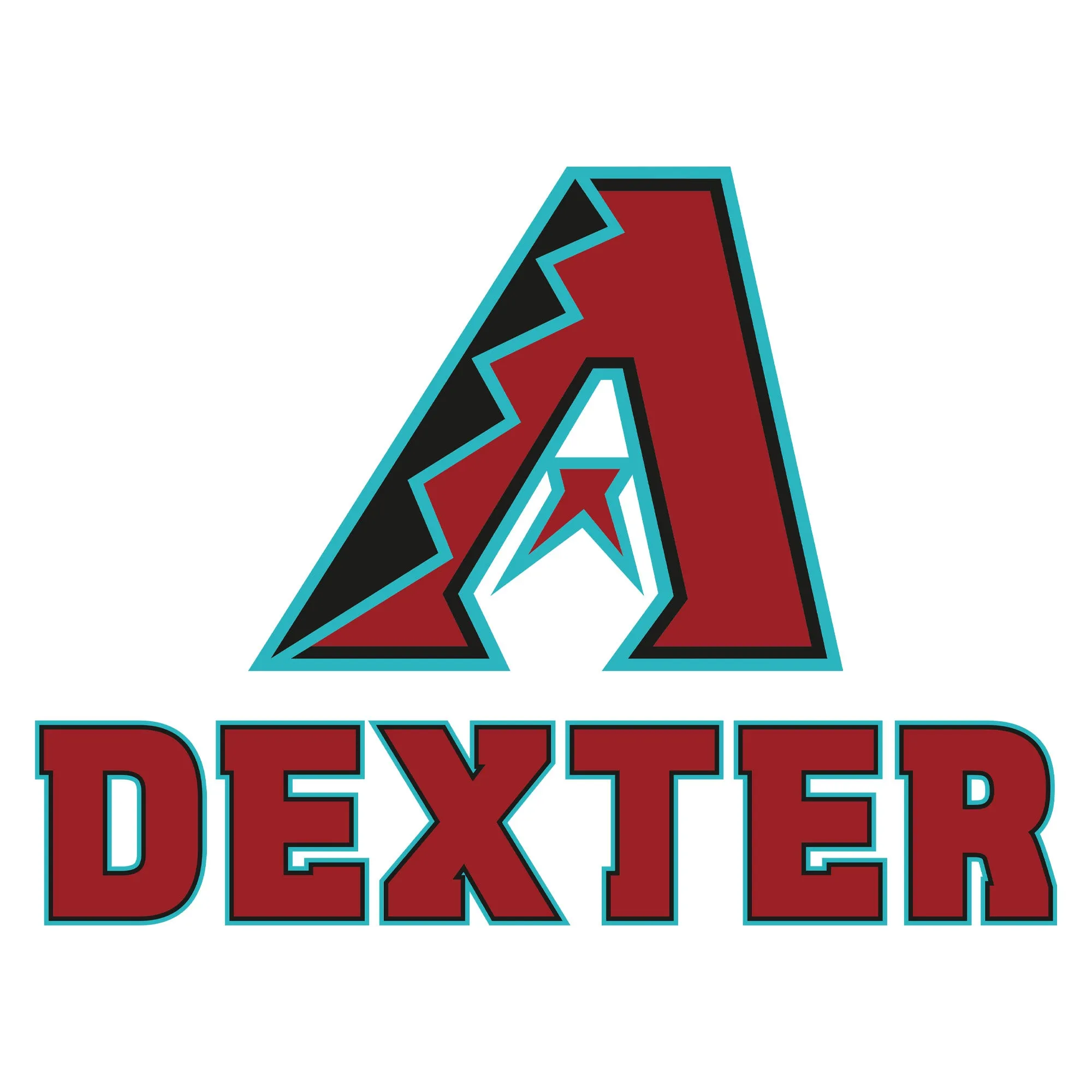 Arizona Diamondbacks: Stacked Personalized Name Red Text PREMASK        -   Removable     Adhesive Decal