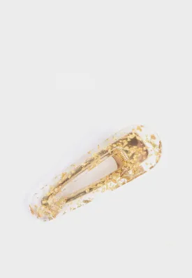 Ashlee Drop Clip - gold fleck