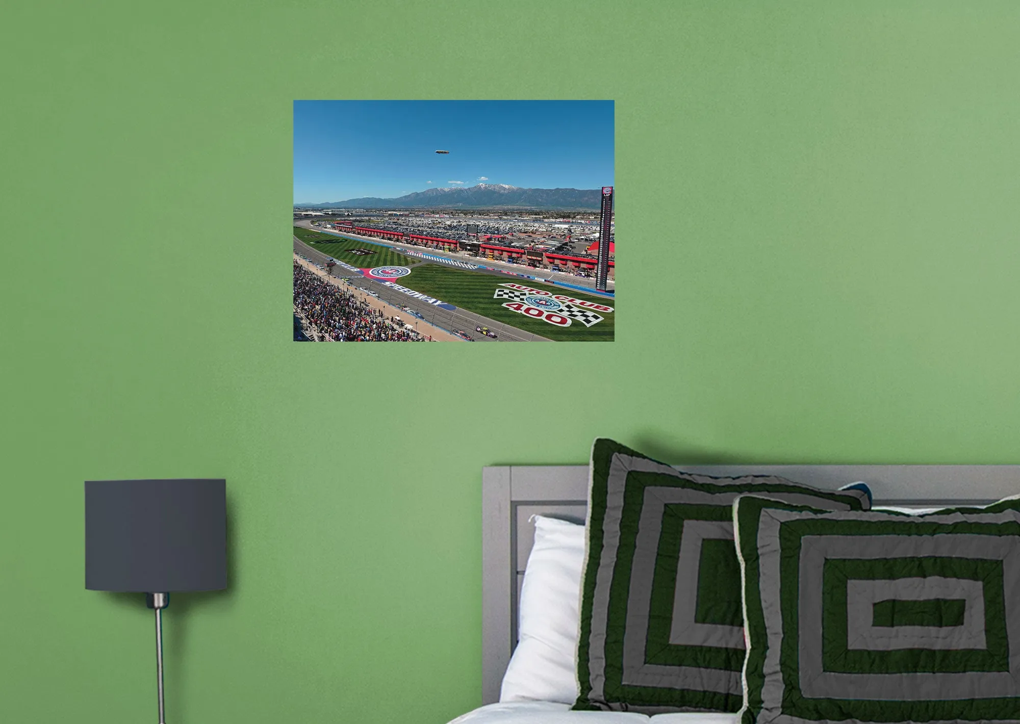 Auto Club Speedway  Wide Shot Mural        - Officially Licensed NASCAR Removable Wall   Adhesive Decal