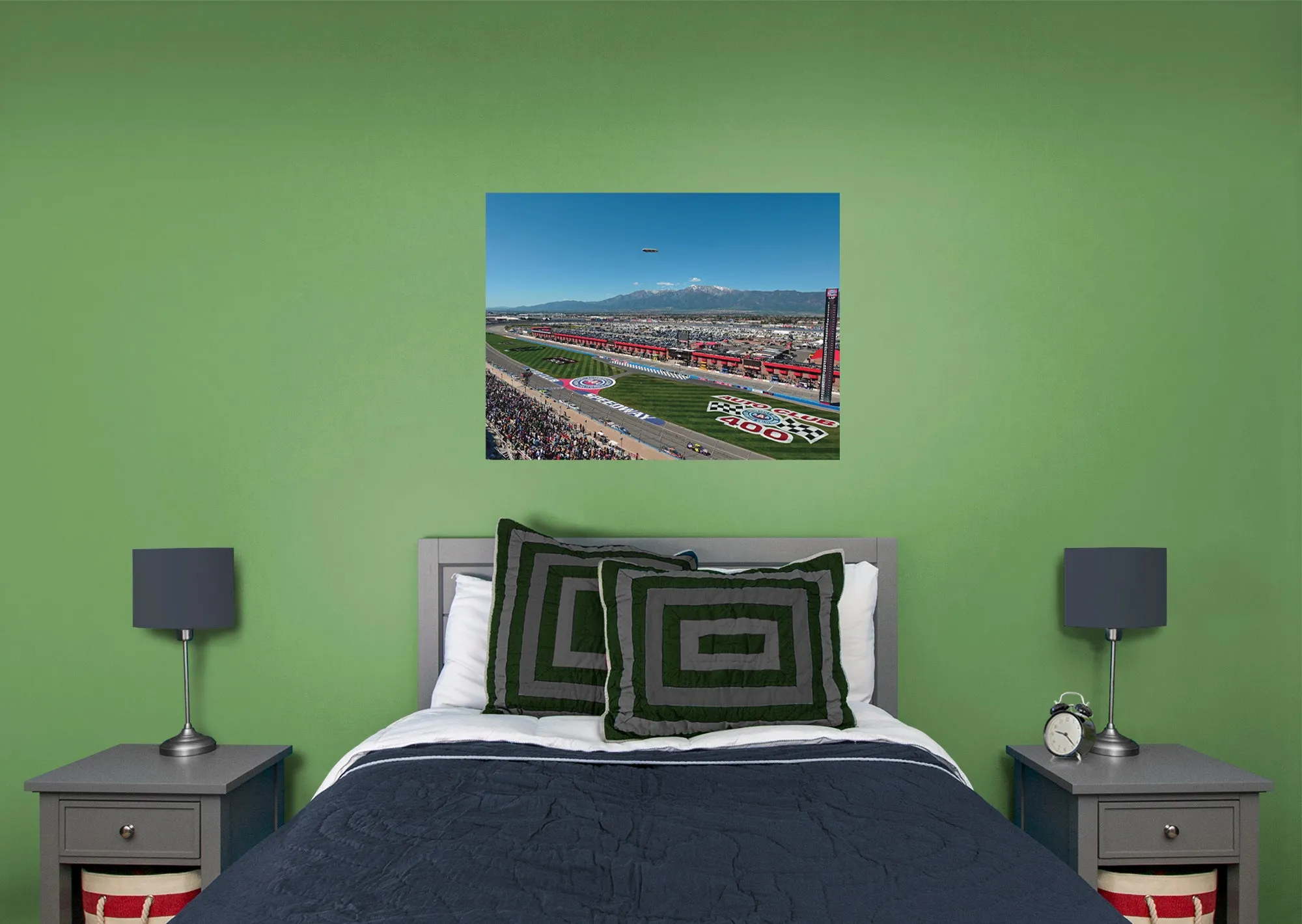 Auto Club Speedway  Wide Shot Mural        - Officially Licensed NASCAR Removable Wall   Adhesive Decal