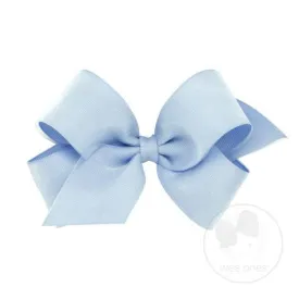 Baby blue organza overlay bow