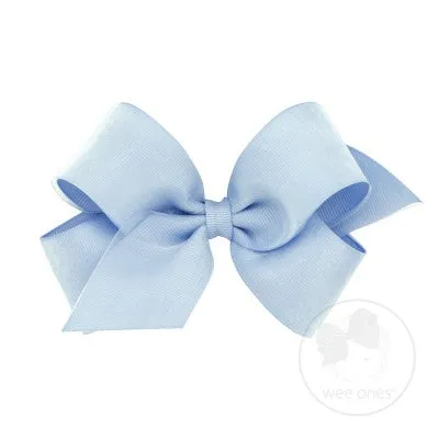 Baby blue organza overlay bow