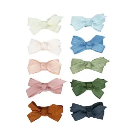 Baby Wisp Chelsea Bow Snap Clips 10pk - I Do