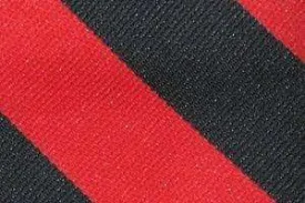 Bar Stripe Clip-On Uniform Ties- 6-Pack 813 Black/Red