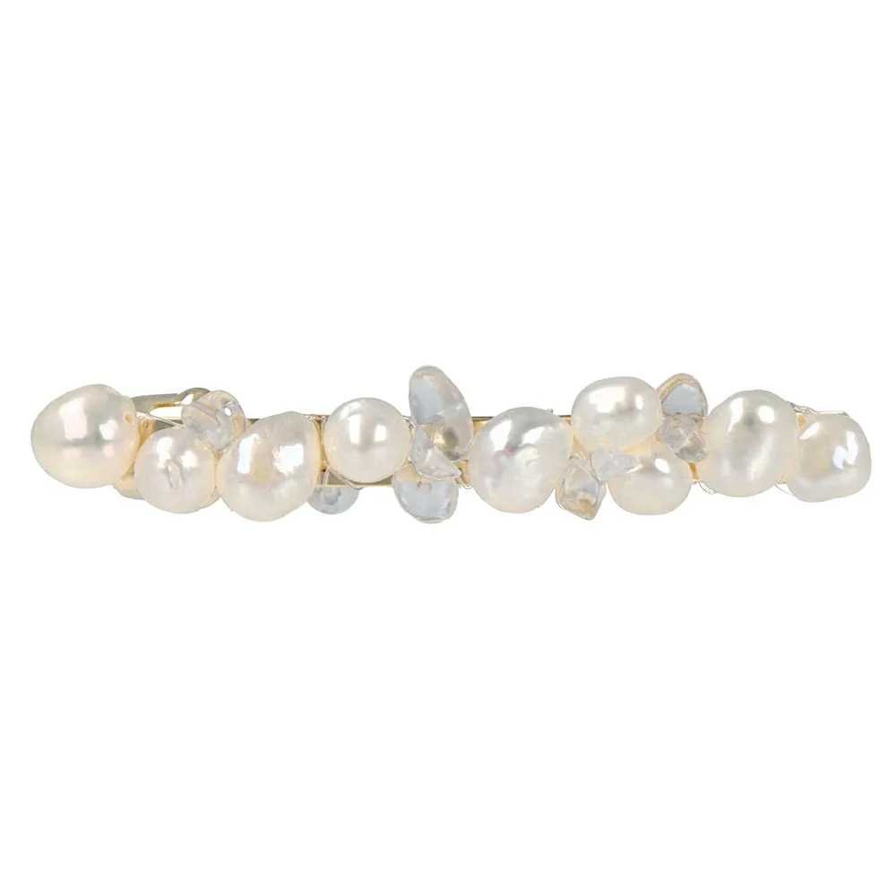 Baroque Pearl White Opal Hair Barrette