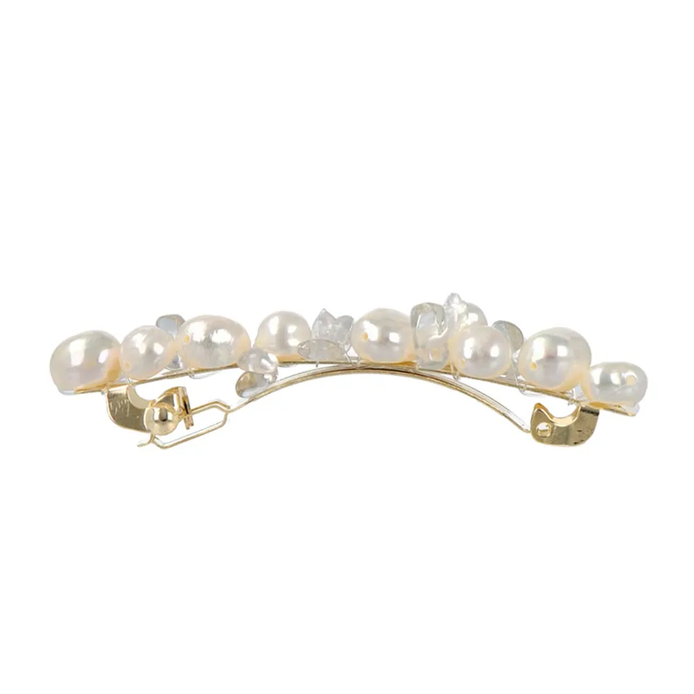 Baroque Pearl White Opal Hair Barrette