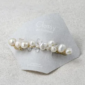 Baroque Pearl White Opal Hair Barrette