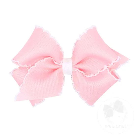 Basic pinks moonstitch bows