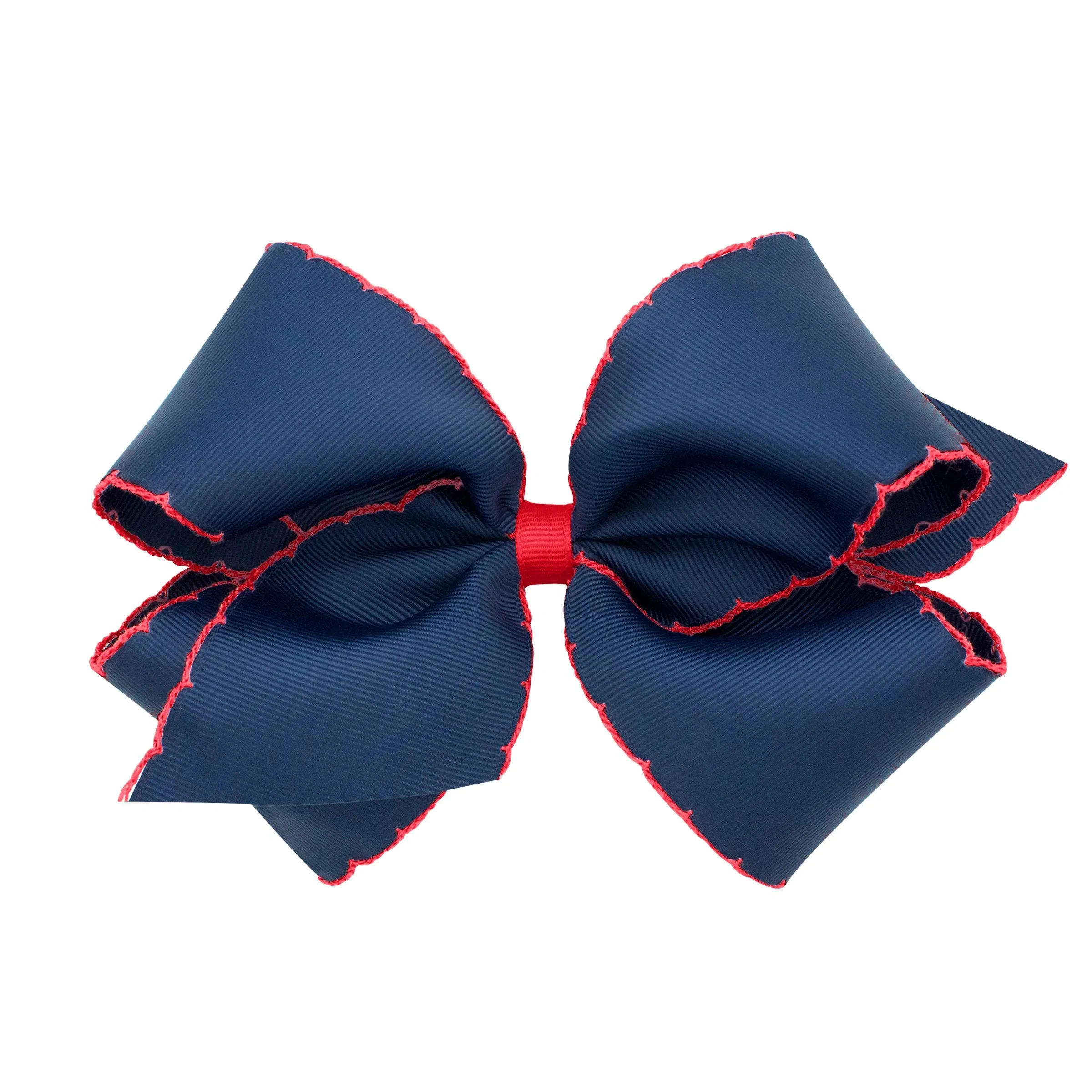 Basic school colors moonstitch bows