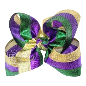 BC Mardi Gras Metallic Bow