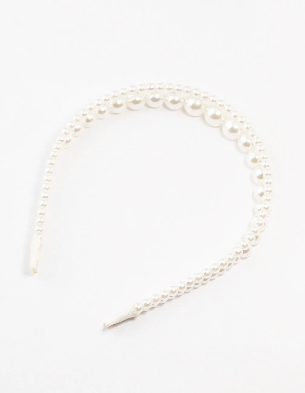 Beaded Graudti Pearl 2 Row Headband