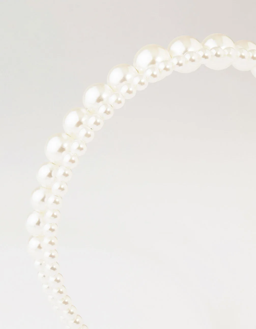 Beaded Graudti Pearl 2 Row Headband