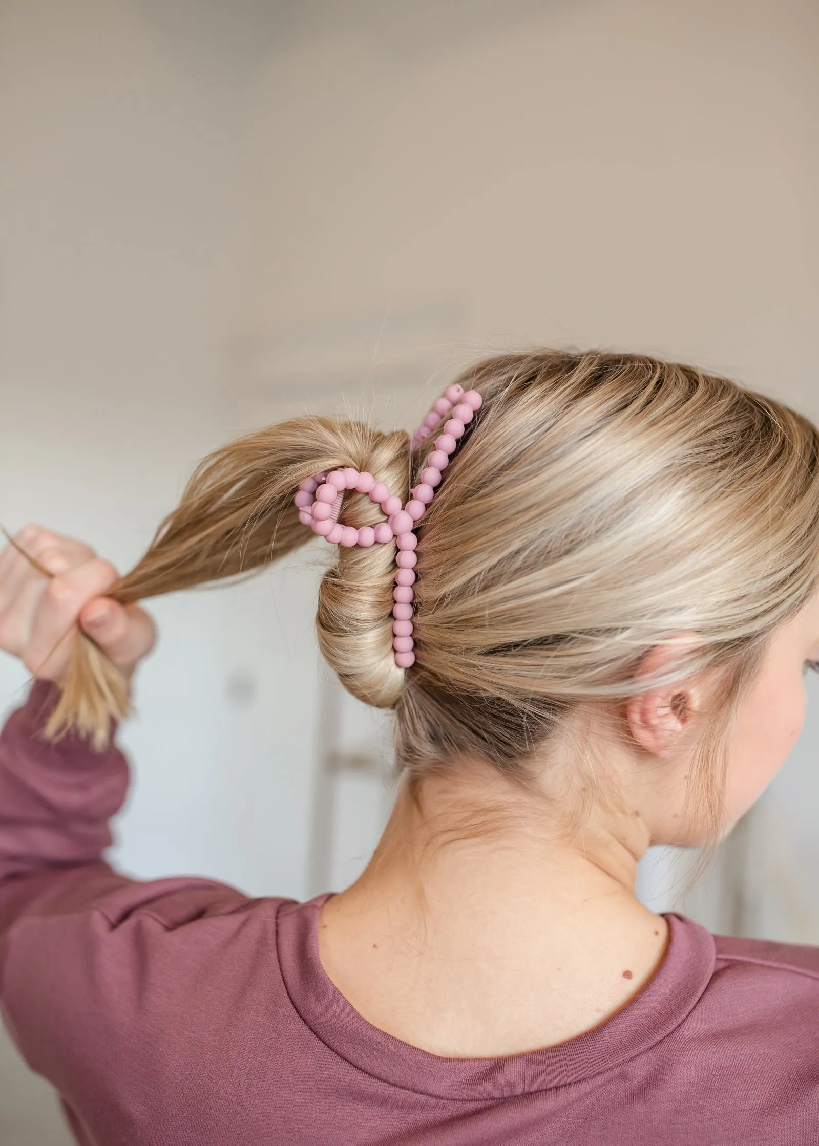 Beaded Hair Claw Clip