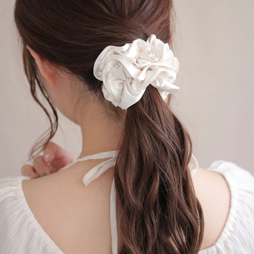 Beaded Hair Scrunchie