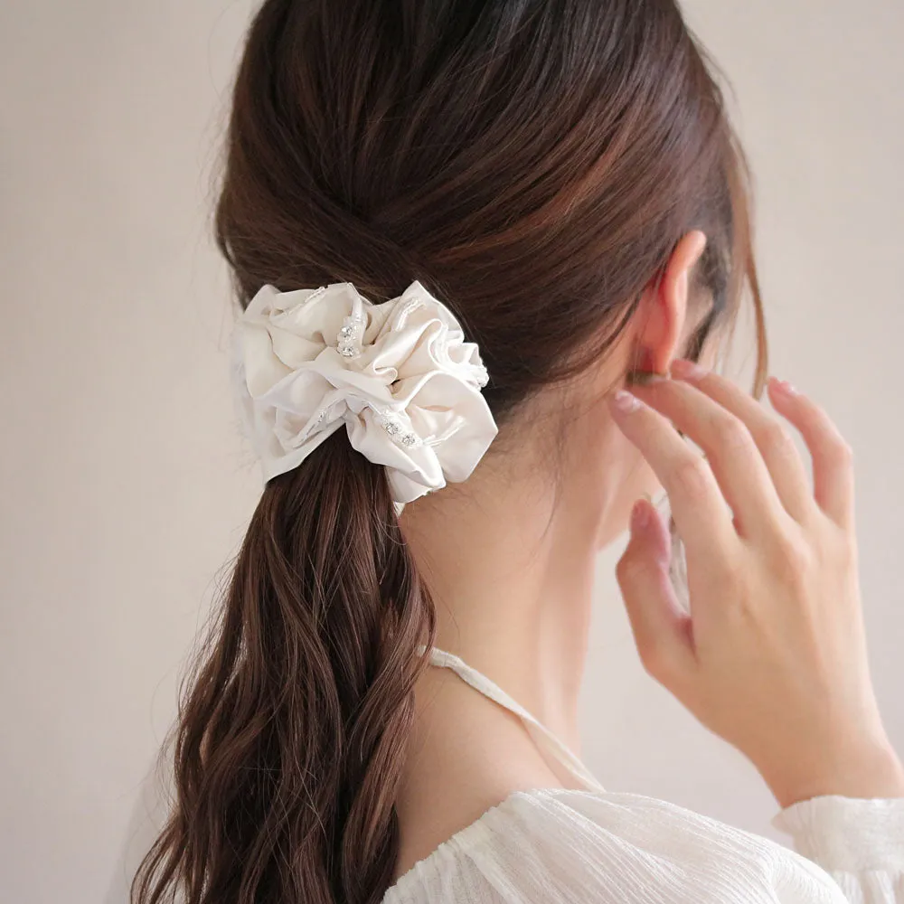 Beaded Hair Scrunchie