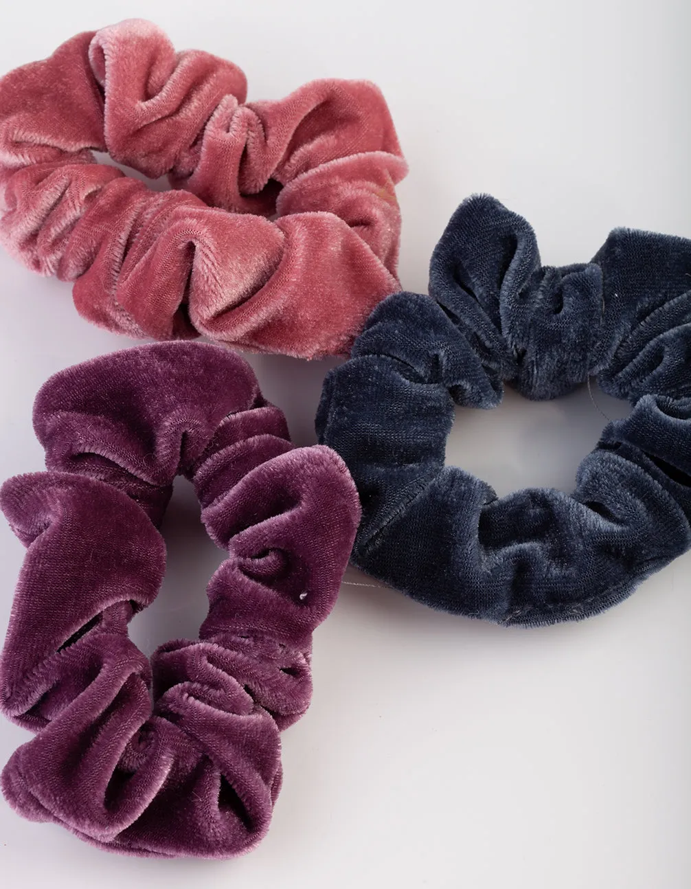 Berry Velvet Scrunchie Pack