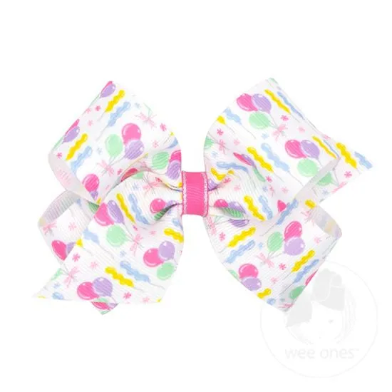 Birthday Girl  grosgrain bow