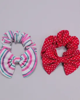 Bittersweet Cotton Handblock Scrunchie Set