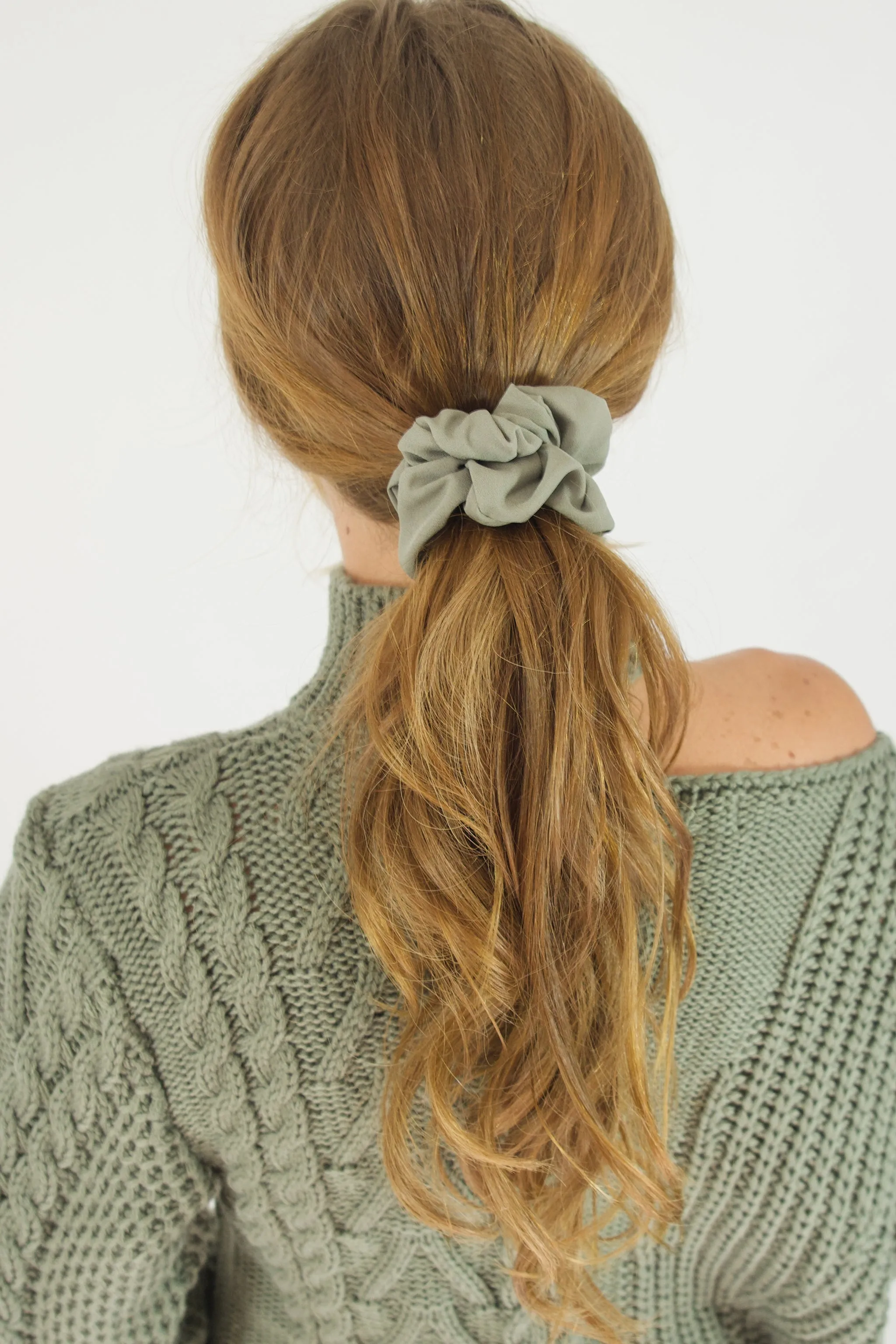 Black and Grey Snake Hair Scrunchie