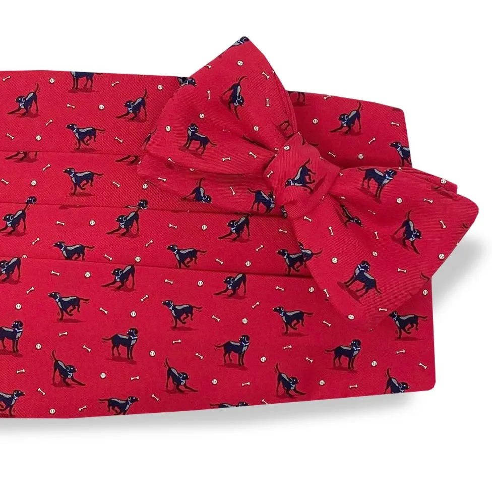 Black Lab Heaven: Cummerbund Set - Red