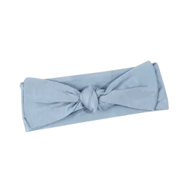 Blue Bamboo Headband Bow