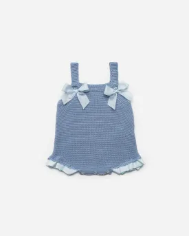 Blue Knit Overall