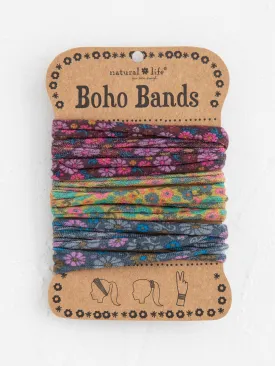 Boho Bands Hair Ties, Set of 3 - Violet Mustard Grey