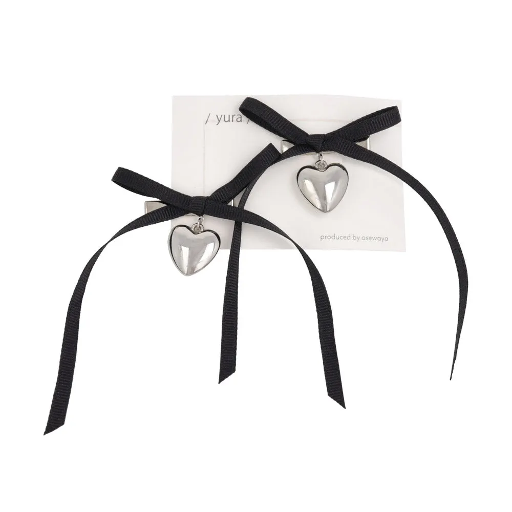 Bow Heart Beak Clip Set